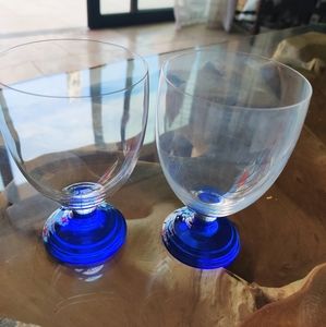 2x Tiffany and Co Water Glasses